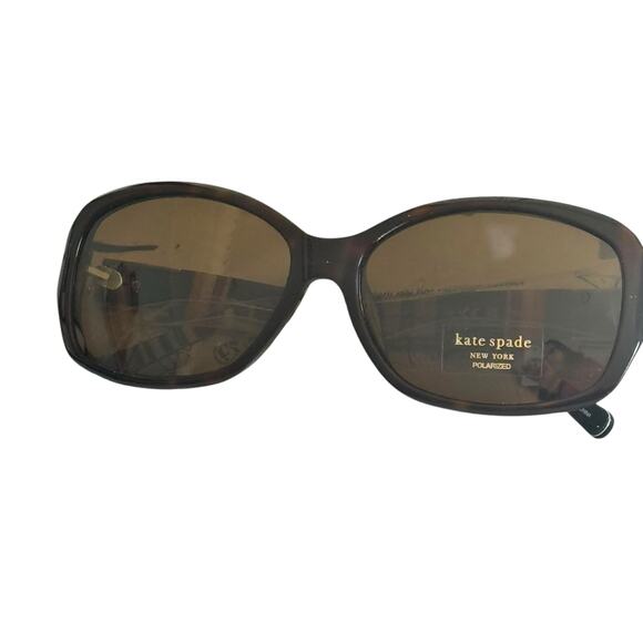Kate Spade New York Annika/P/S Sunglasses Tortoise/Striped Brown Polarized NWOT - Picture 8 of 12